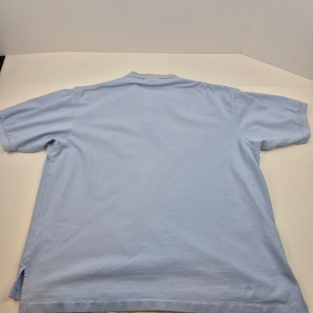 Polo Ralph Lauren Mens XL Light Blue Piqué Polo Shirt Red Pony Logo Classic Golf